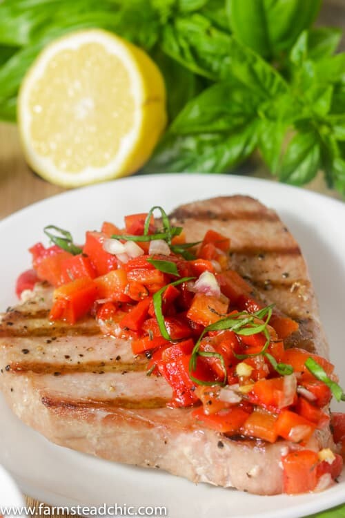 https://www.farmsteadchic.com/paleo-whole30-grilled-ahi-tuna-red-pepper-relish/paleo-and-whole30-grilled-tuna-with-roasted-red-pepper-relish-4/