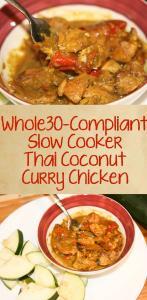 Whole30 Thai Curry Coconut Chicken