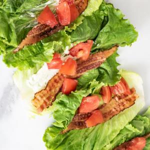 Paleo and Whole30 BLT Breakfast Wraps