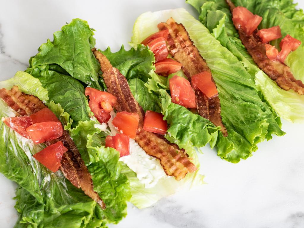 Paleo and Whole30 BLT Breakfast Wraps