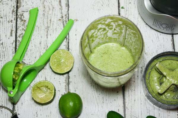 This Whole30 and Paleo Jalapeño Chicken Marinade is perfection! Spicy, fresh and tangy, it is a great complement to grilled chicken wings!