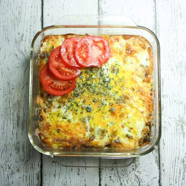 This easy, cheesy, beefy low-carb casserole requires only 6 ingredients (+S&P) and is grain-free, gluten-free and Primal diet-compliant!