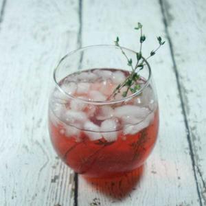 This Cranberry Thyme Spritzer has all the characteristics of a festive holiday cocktail. It's bubbly, red, & cranberry-ish but also Whole30-compliant!
