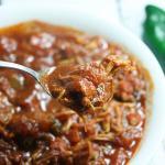 Warm and spicy, quick and easy, this Paleo and Whole30 Leftover Turkey Chili is the perfect weeknight dinner on a cold, rainy winter night.