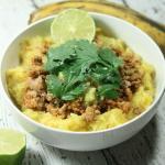These Turkey Taco Bowls with Mashed Plantains are easy, cheap and delicious + Whole30-compliant, Paleo, Primal and gluten-, grain-, and dairy-free!