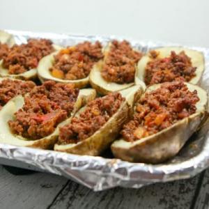 With the sweet + spicy Sloppy Joes offsetting the salty + crispy but yet "buttery" potato skins, these Whole30 Potato Skins = an explosion of flavor! You won't believe they are Whole30-compliant!