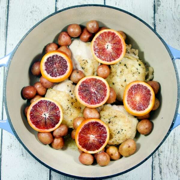 This one-dish Paleo and Whole30 Blood Orange Roasted Chicken will get you out of your winter slump and please the whole family. The best part? It only requires a few simple ingredients like garlic, oranges and potatoes!