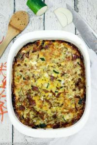 This Paleo and Whole30 Breakfast Casserole will be the hit of your weekend brunch. Filled with bacon, eggs and beef, it even sneaks in loads of healthy veggies!