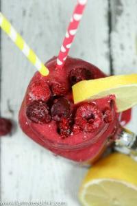 This Raspberry Lemonade Smoothie has the perfect balance of tangy + sweet. This perfect warm weather treat uses only Whole30- + Paleo-compliant ingredients.