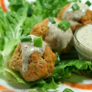 These Paleo and Whole30 Buffalo Chicken Meatballs are the perfect combo of spice + tang + meaty deliciousness. Wrap in gorgeous green lettuce leaves & drizzle with Whole30-approved ranch dressing. You'd never know they are good for you!