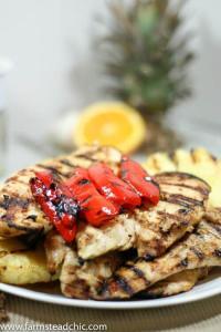 This Pineapple Chile Grilled Chicken Marinade is made with luscious tropical pineapple juice, tart fresh oranges and fiery red chiles. It's Paleo- and Whole30-friendly and comes together in just a few short minutes.