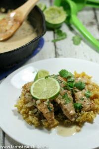 This Paleo and Whole30 Plantain Rice has a texture that's on point and a very subtle tropical flavor which offsets spicy foods perfectly. Gluten free, grain free. Serve it under or alongside everything you love or alone with fresh cilantro and lime juice. 