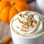 This Paleo and Whole30 Pumpkin Spice Latte needs just four ingredients and an inexpensive milk frother. In less than ten minutes, you'll have a healthy, dairy-free cup full of autumn right in your hands. If you don't have a milk frother, a blender will do just fine.