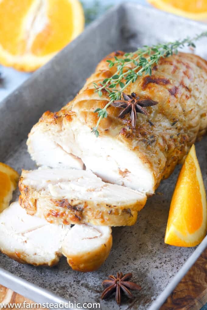 Paleo And Whole30 Slow Cooker Turkey Breast With Orange & Thyme • The ...