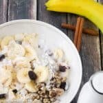 With bananas, walnuts and cranberries with a sprinkling of cinnamon, these Paleo Breakfast Bowls are cool, creamy, crunchy, grain-free, gluten-free, dairy-free just plain delicious. . Craving a bowl of cereal? You need these! (Whole30 Compliant Ingredients) Vegetarian and Vegan + full of protein and healthy fats.