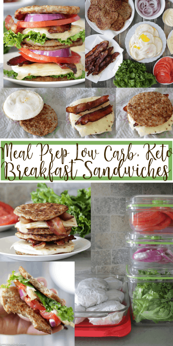 Meal Prep Keto Breakfast Sandwiches