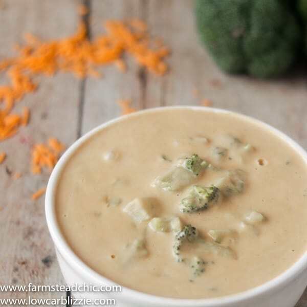 low carb, keto broccoli cheese soup