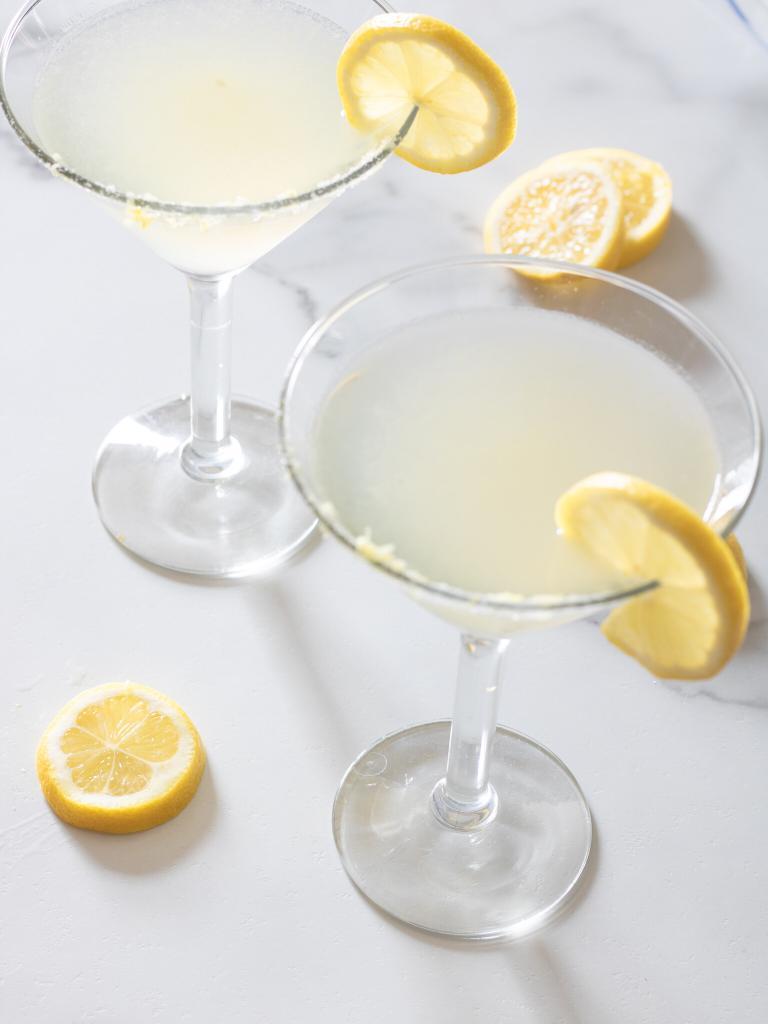 Low Carb, Keto Lemon Drop Martini