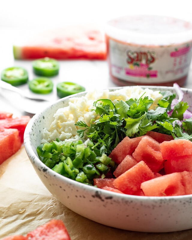 Spicy Watermelon Summer Salad