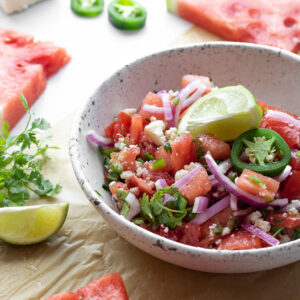Spicy Watermelon Summer Salad