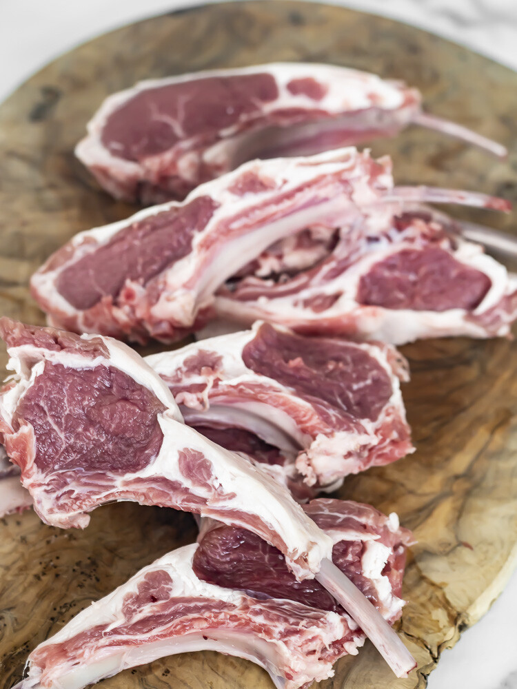 KETO GREEK LAMB CHOPS: CINNAMON CITRUS FRENCHED RACK OF LAMB