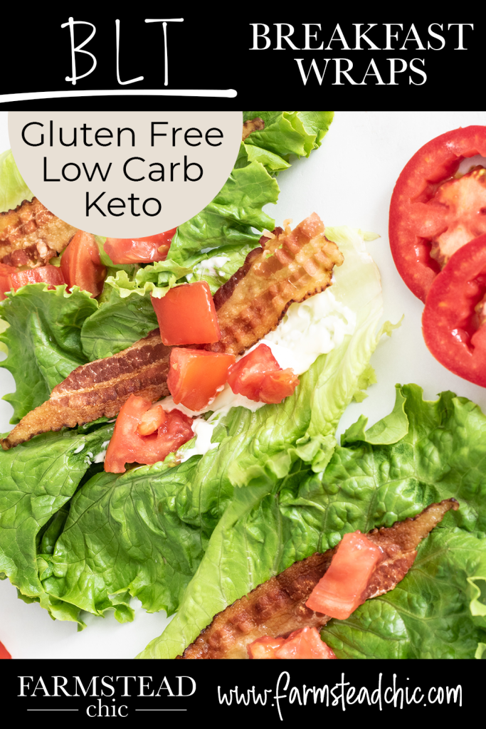 No Cook Keto BLT Breakfast Wraps
