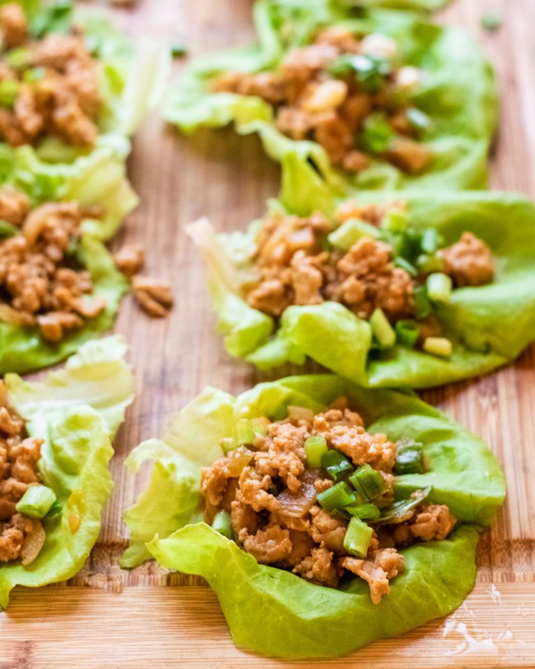 easy chicken lettuce wraps recipe - pf Chang's chicken lettuce wraps