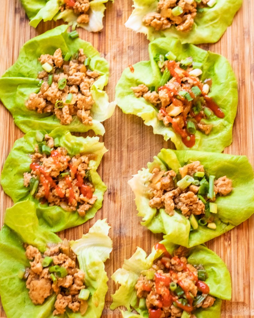 easy chicken lettuce wraps recipe - pf Chang's chicken lettuce wraps