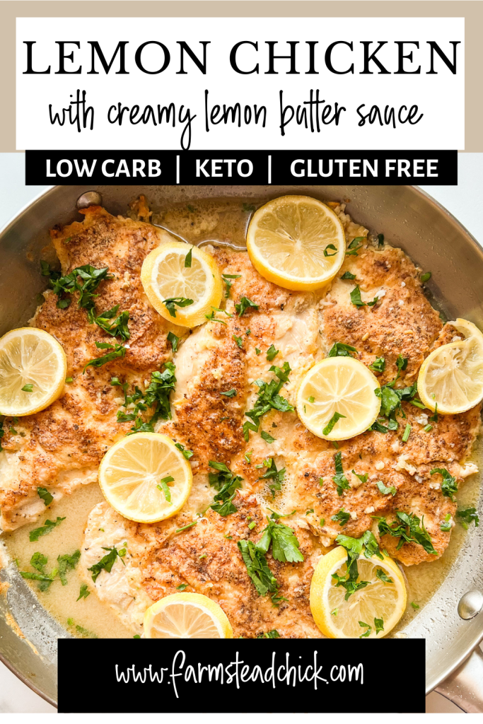 lemon chicken Pinterest graphic